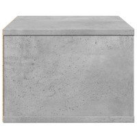Produktbild för Skrivarställ betonggrå 40x32x22,5 cm konstruerat trä