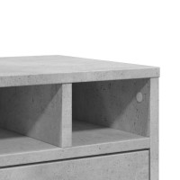 Produktbild för Skrivarställ betonggrå 40x32x22,5 cm konstruerat trä