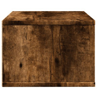 Produktbild för Skrivarställ rökfärgad ek 40x32x22,5 cm konstruerat trä