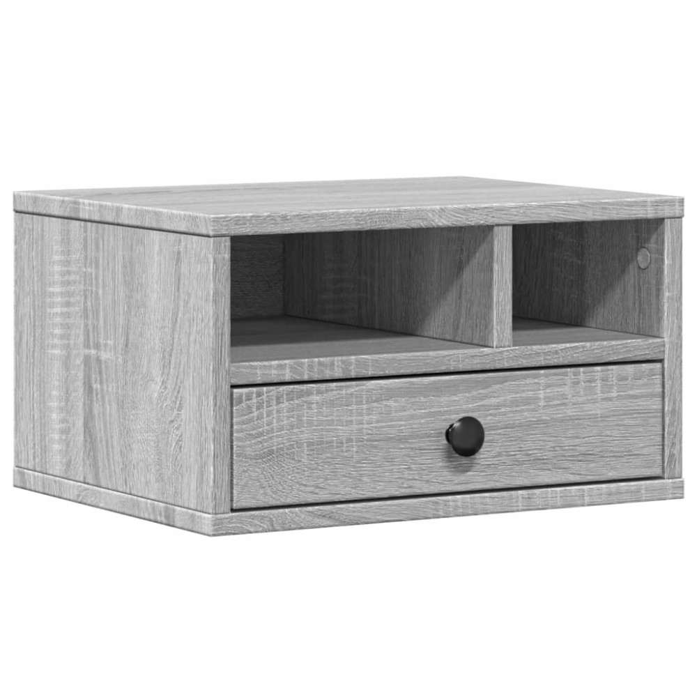 Produktbild för Skrivarställ grå sonoma 40x32x22,5 cm konstruerat trä