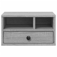 Produktbild för Skrivarställ grå sonoma 40x32x22,5 cm konstruerat trä