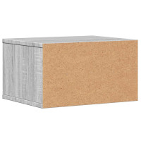 Produktbild för Skrivarställ grå sonoma 40x32x22,5 cm konstruerat trä