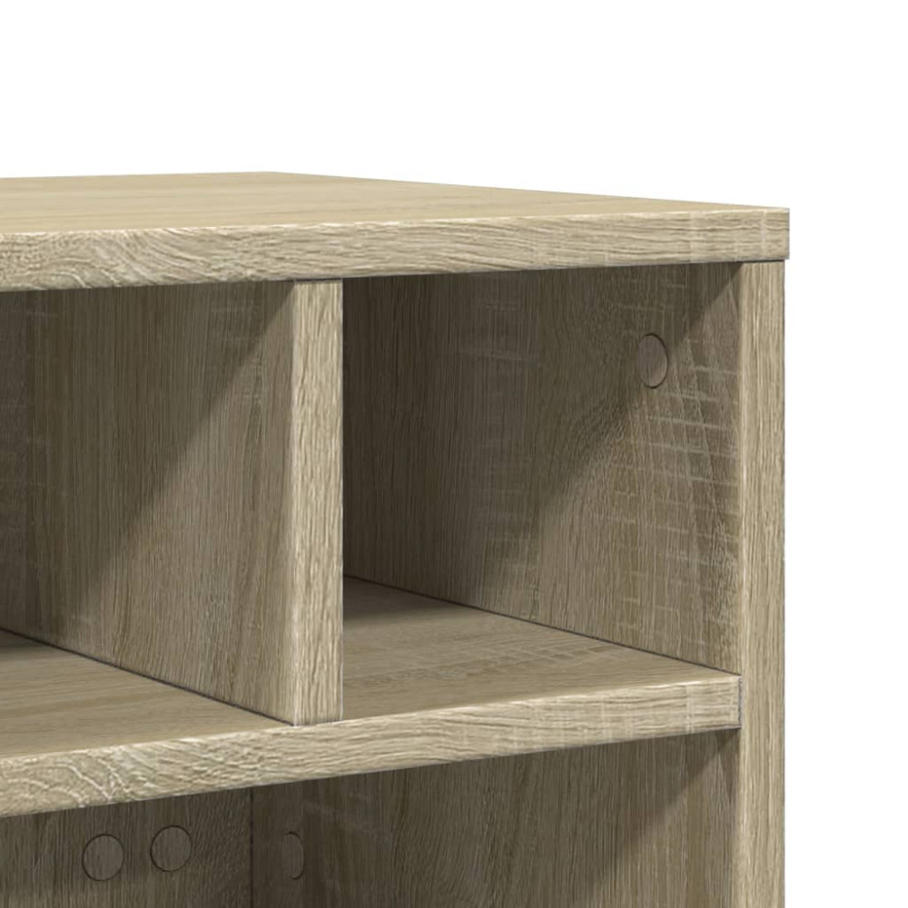 Produktbild för Skrivarställ med hjul sonoma-ek 41x32x34,5 cm