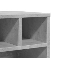Produktbild för Skrivarställ med hjul betonggrå 41x32x34,5 cm