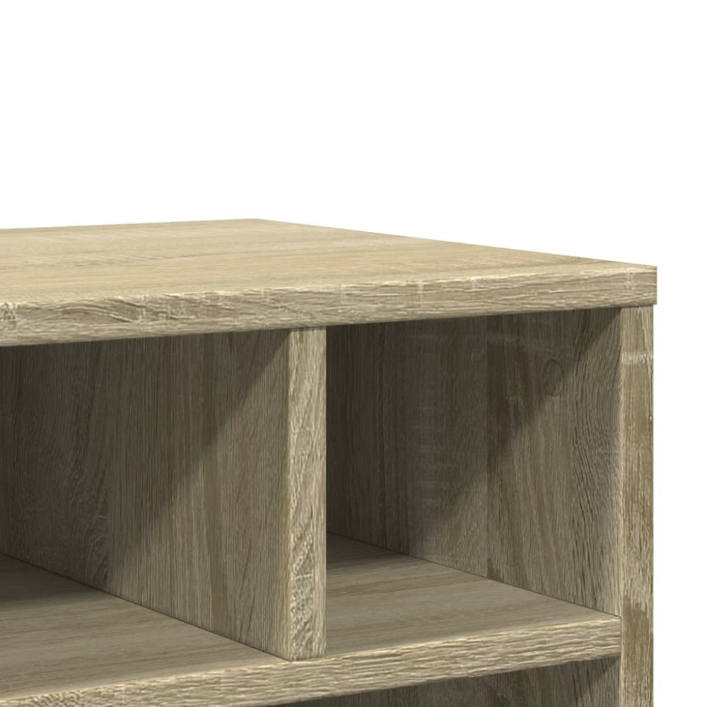 Produktbild för Skrivarställ med hjul sonoma-ek 41x32x48 cm