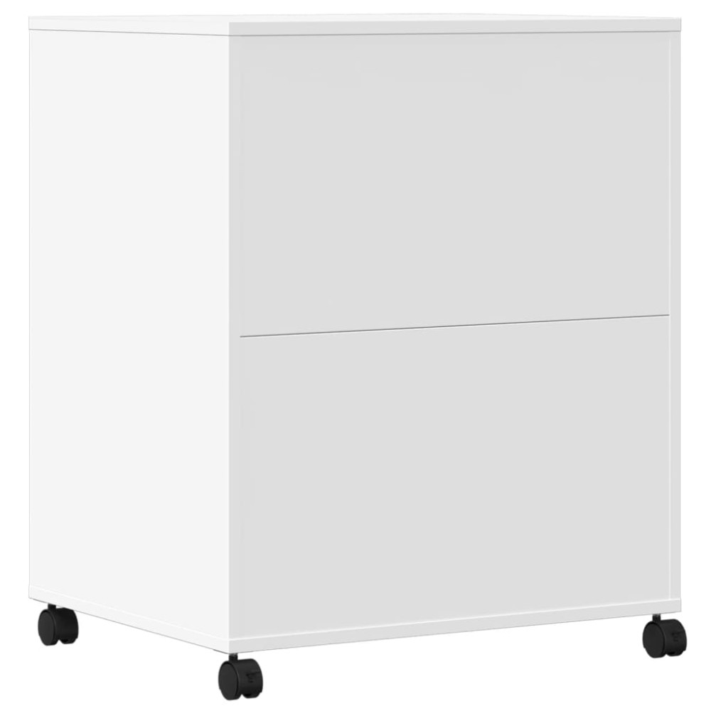 Produktbild för Skrivarställ med hjul vit 60x48x74 cm
