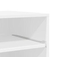 Produktbild för Skrivarställ med hjul vit 60x48x74 cm
