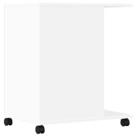 Produktbild för Skrivarställ med hjul vit 60x40x68,5 cm