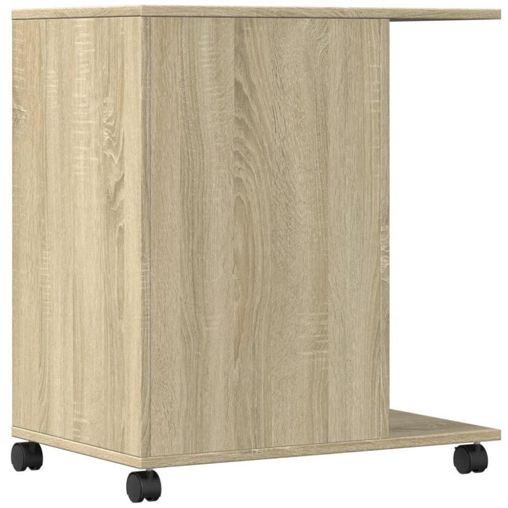 Produktbild för Skrivarställ med hjul sonoma-ek 60x40x68,5 cm