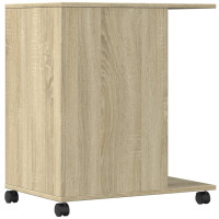 Produktbild för Skrivarställ med hjul sonoma-ek 60x40x68,5 cm