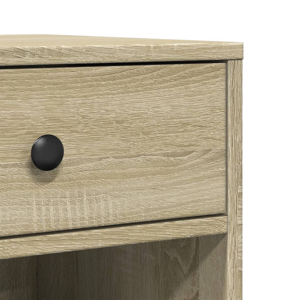 Produktbild för Skrivarställ med hjul sonoma-ek 60x40x68,5 cm