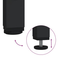 Produktbild för Konsolbord med transparent glasskiva 80x35x81 cm stål