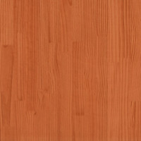 Produktbild för Futonbäddsoffa med madrass vaxad brun 60x206x11 cm massiv furu