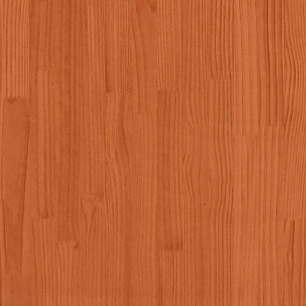 Produktbild för Futonbäddsoffa med madrass vaxad brun 80x206x11 cm massiv furu