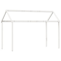 Produktbild för Tak till barnsäng vit 217x85,5x154 cm massiv furu
