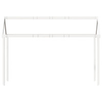 Produktbild för Tak till barnsäng vit 217x85,5x154 cm massiv furu