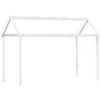 Produktbild för Tak till barnsäng vit 217x85,5x154 cm massiv furu