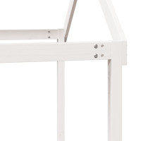 Produktbild för Tak till barnsäng vit 217x85,5x154 cm massiv furu