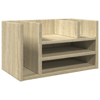 Produktbild för Skrivbordshyllor sonoma-ek 44,5x24x25 cm konstruerat trä