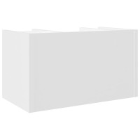 Produktbild för Skrivbordshyllor betonggrå 44,5x24x25 cm konstruerat trä