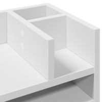 Produktbild för Skrivbordshyllor betonggrå 44,5x24x25 cm konstruerat trä