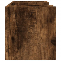 Produktbild för Skrivbordshyllor rökfärgad ek 44,5x24x25 cm konstruerat trä