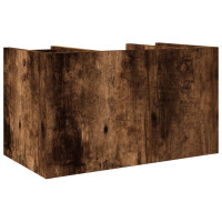 Produktbild för Skrivbordshyllor rökfärgad ek 44,5x24x25 cm konstruerat trä
