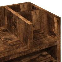 Produktbild för Skrivbordshyllor rökfärgad ek 44,5x24x25 cm konstruerat trä