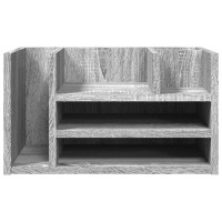 Produktbild för Skrivbordshyllor grå sonoma 44,5x24x25 cm konstruerat trä