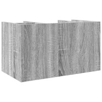 Produktbild för Skrivbordshyllor grå sonoma 44,5x24x25 cm konstruerat trä