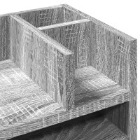 Produktbild för Skrivbordshyllor grå sonoma 44,5x24x25 cm konstruerat trä