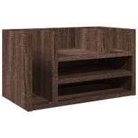 Produktbild för Skrivbordshyllor brun ek 44,5x24x25 cm konstruerat trä