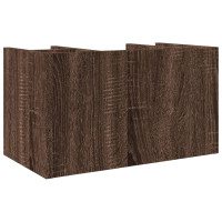 Produktbild för Skrivbordshyllor brun ek 44,5x24x25 cm konstruerat trä