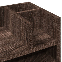 Produktbild för Skrivbordshyllor brun ek 44,5x24x25 cm konstruerat trä