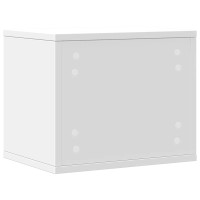 Produktbild för Skrivbordshyllor vit 36x26x29,5 cm konstruerat trä