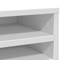 Produktbild för Skrivbordshyllor vit 36x26x29,5 cm konstruerat trä