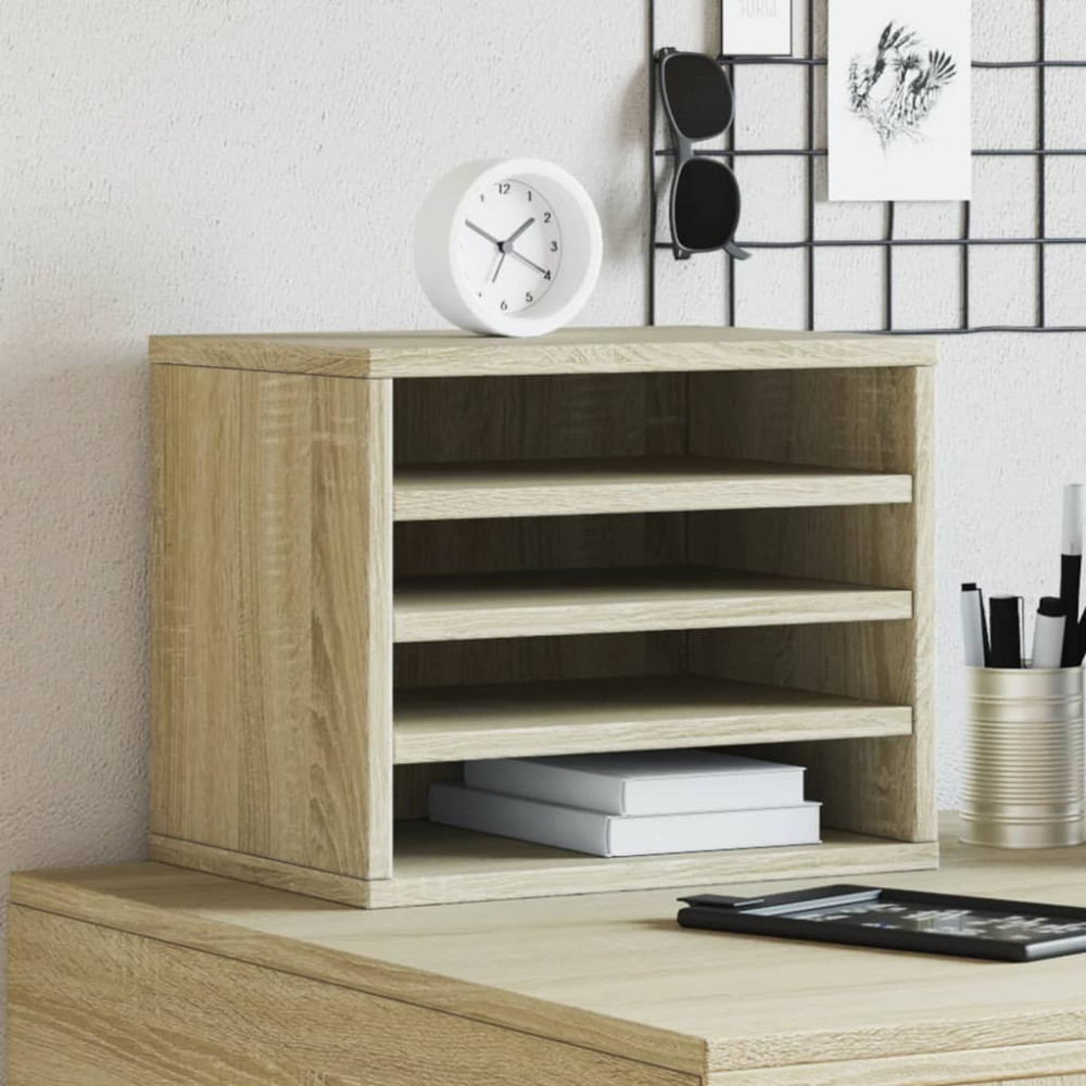 Produktbild för Skrivbordshyllor sonoma-ek 36x26x29,5 cm konstruerat trä