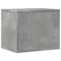 Produktbild för Skrivbordshyllor betonggrå 36x26x29,5 cm konstruerat trä