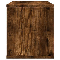 Produktbild för Skrivbordshyllor rökfärgad ek 36x26x29,5 cm konstruerat trä