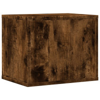Produktbild för Skrivbordshyllor rökfärgad ek 36x26x29,5 cm konstruerat trä