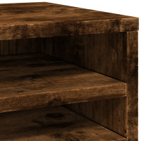 Produktbild för Skrivbordshyllor rökfärgad ek 36x26x29,5 cm konstruerat trä