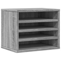 Produktbild för Skrivbordshyllor grå sonoma 36x26x29,5 cm konstruerat trä
