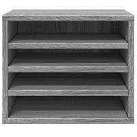 Produktbild för Skrivbordshyllor grå sonoma 36x26x29,5 cm konstruerat trä