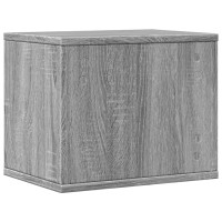 Produktbild för Skrivbordshyllor grå sonoma 36x26x29,5 cm konstruerat trä