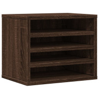 Produktbild för Skrivbordshyllor brun ek 36x26x29,5 cm konstruerat trä