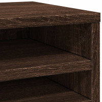 Produktbild för Skrivbordshyllor brun ek 36x26x29,5 cm konstruerat trä