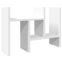 Produktbild för Skrivbordshylla vit 34,5x15,5x35,5 cm konstruerat trä