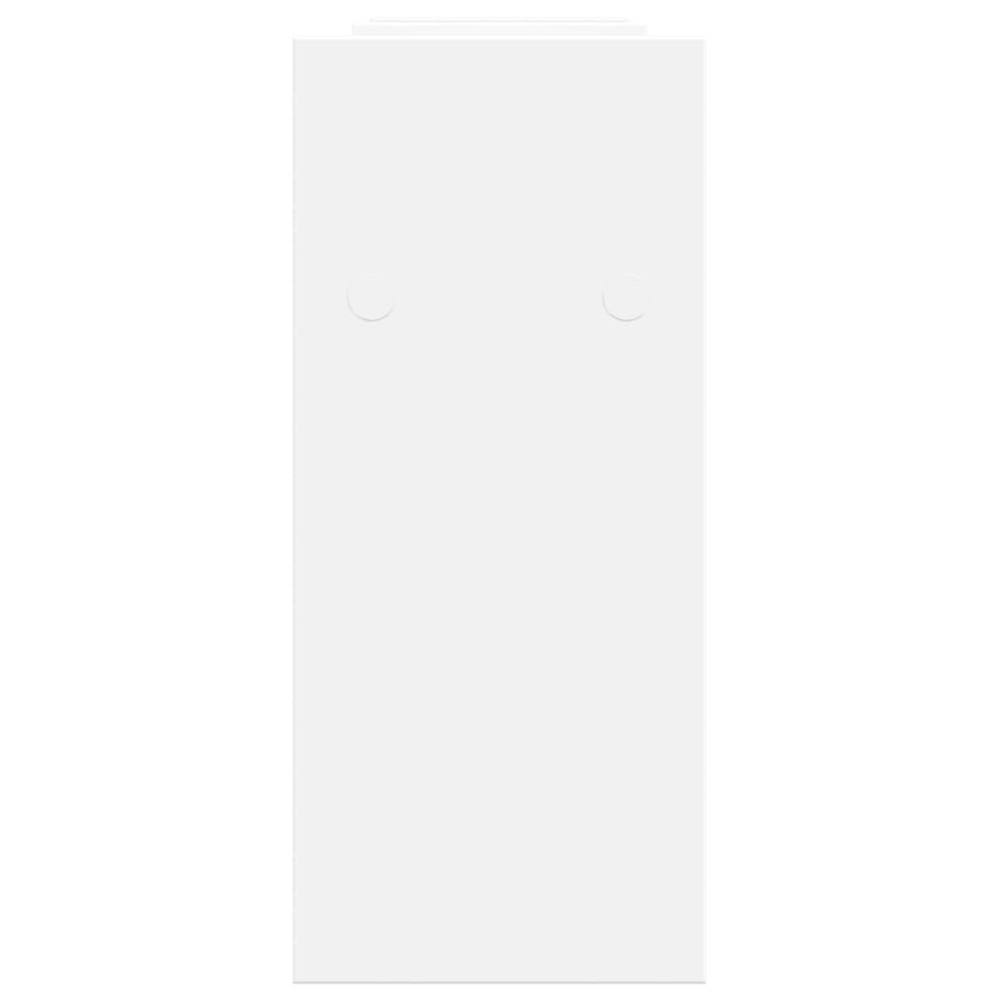 Produktbild för Skrivbordshylla vit 34,5x15,5x35,5 cm konstruerat trä