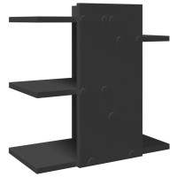Produktbild för Skrivbordshyllor svart 42x21,5x42 cm konstruerat trä