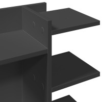 Produktbild för Skrivbordshyllor svart 42x21,5x42 cm konstruerat trä